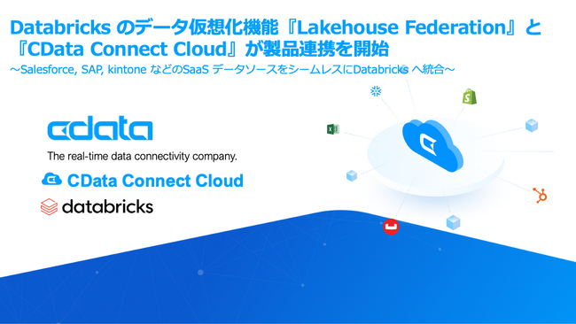 Databricks のデータ仮想化機能『Lakehouse Federation』と『CData Connect Cloud』が製品連携を開始