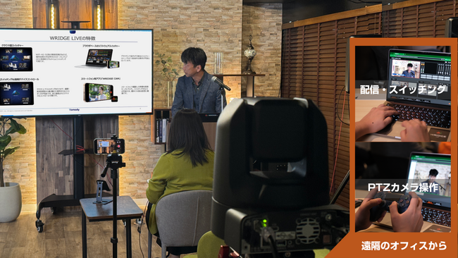 Live配信オンラインスイッチングサービス『WRIDGE LIVE』、PTZカメラリモートコントロールアプリケーションを11月13日より販売開始！ Inter BEE 2024にてお試しいただけます