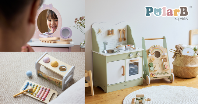 木製トイのPolarBより「おままごとキッチン」他クリスマスにおすすめの6アイテムを発売
