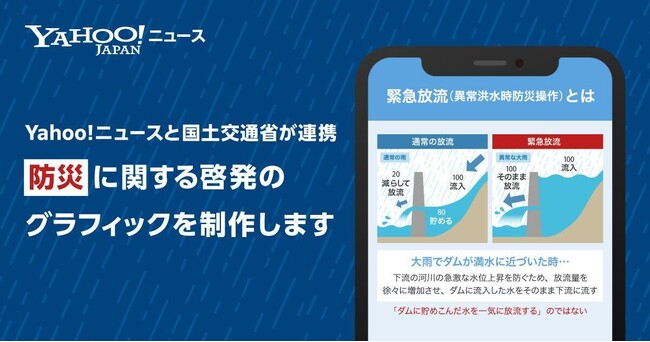 【Yahoo!ニュース】国土交通省と連携しインフォグラフィックによる防災情報などの普及啓発の取り組みを開始