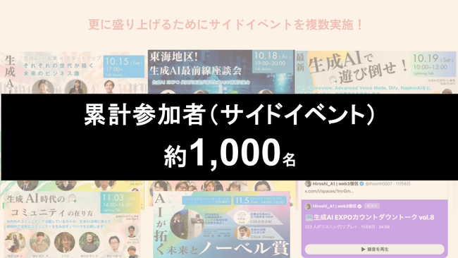 Givin' Backの田中悠介が共同代表を勤める生成AI EXPO in東海でサイドイベントの参加者が1,000名を超えました！