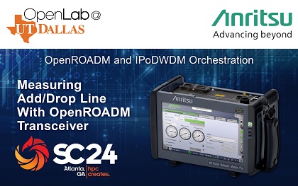 テキサス大学ダラス校と協業し、国際会議SC 24でOpenROADM と IPoDWDMによる最新のネットワークシステムを展示