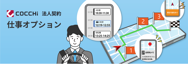パイオニア、カーナビアプリ「COCCHi」法人契約に「仕事オプション」を追加、12月に提供開始