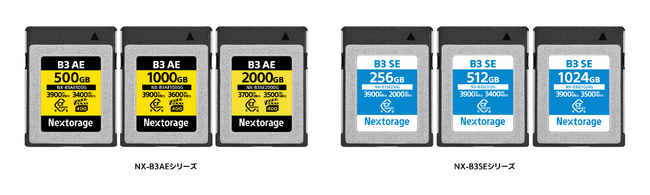 CFexpress(TM) 4.0 Type Bメモリーカード「NX-B3AEシリーズ」および「NX-B3SEシリーズ」発売のお知らせ
