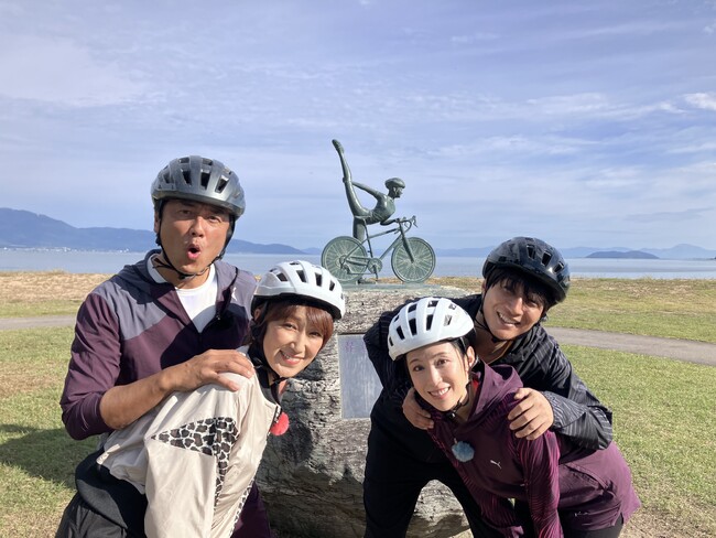 【2週連続放送】雛形あきこ・天野浩成と 原田龍二・原田愛が“夫チーム”と“妻チーム”に分かれ、びわ湖の魅力を徹底取材!!グルっと円満ビワイチ！ 心もお腹も満たす！漕いで絆を深めましょう！の一周旅！！