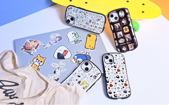 【フラッグシップストア「iFace 原宿店」コラボ企画】ステッカーレーベル「B-SIDE LABEL」とコラボレーション！ポップでアートなデザインのスマホケースとステッカーを展開