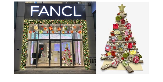 「ファンケル 銀座スクエア」×ふろしき専門店「むす美」クリスマス特別ディスプレイ・コラボレーションイベントを開催！