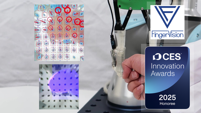 FingerVisionの触覚ロボット、CES Innovation Awards(R)を受賞