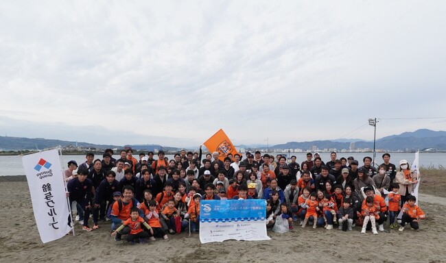 鈴与グループとエスパルスが静岡市清水区三保の海岸清掃『ビーチクリーンプロジェクト』を実施