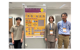 発表者とポスター 発表者とポスター