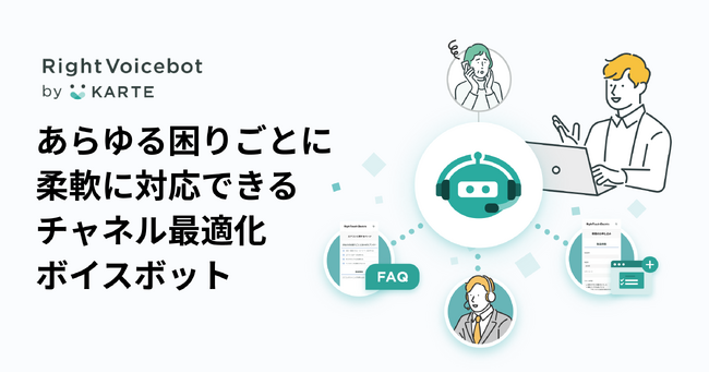 RightTouch、あらゆる困りごとに柔軟に対応できるチャネル最適化ボイスボット「RightVoicebot by KARTE（β版）」提供開始