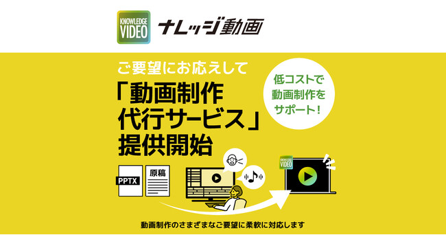 現場ノウハウを簡単・安全に共有する「ナレッジ動画」、お客様のご要望にお応えして「動画制作代行サービス」を提供開始