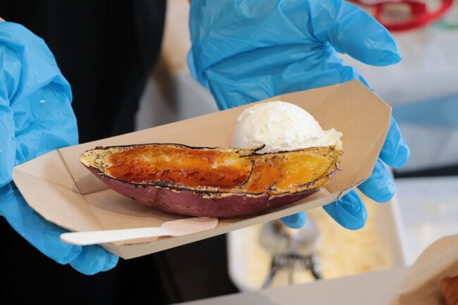 高校生が地域の魅力を発信！あわら市特産のとみつ金時を使った「サツマイモブリュレ」販売やあわら温泉旅館の浴衣でファッションショー