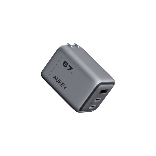 【AUKEY】GaNテクノロジー搭載 単ポート最大67W出力！3ポート搭載USB-C充電器「Comet Mix 3 67W」11月22日（金）に販売開始！