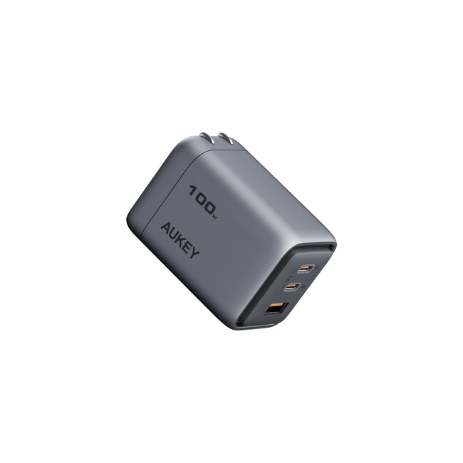 【AUKEY】GaNテクノロジー搭載 USB-C単ポート最大100W高出力！3ポート搭載USB-C充電器「Comet Mix 3 100W」11月22日（金）に販売開始！
