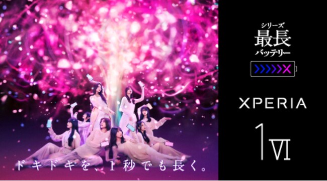 『Xperia 1 VI』の光だけで、櫻坂46が暗闇に桜を描く。『３Dライトペインティング※1』に挑戦。『100％ Memories of Light』11月21日(木)より公開！