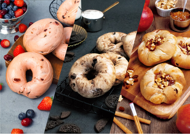 BAGEL & BAGELから 北海道産生クリームを使用したベーグルや、アップルパイ風ベーグルなど新商品が登場！