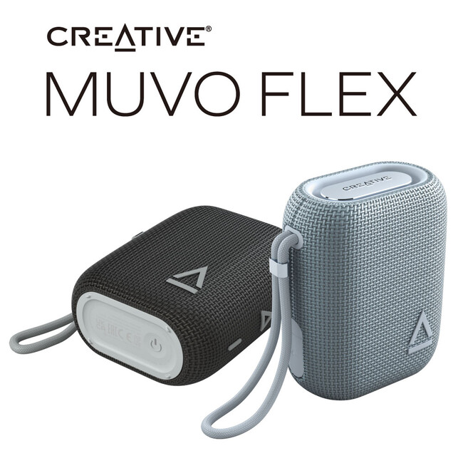 軽量・コンパクトで2wayの置き方で音楽が楽しめる防水Bluetooth スピーカー登場 Creative MUVO Flex　発売のお知らせ