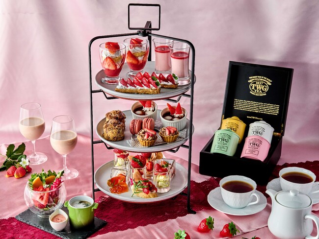 甘酸っぱい赤い宝石が輝くストロベリーアフタヌーンティー