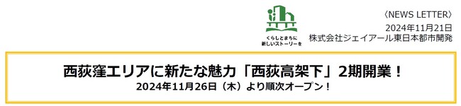 西荻窪エリアに新たな魅力「西荻高架下」2期開業！