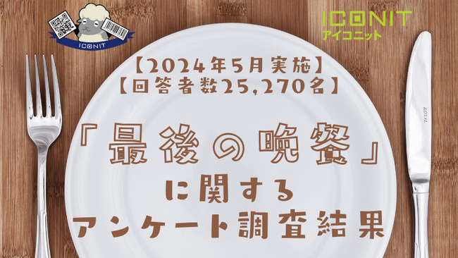 【2024年5月実施】【回答者数25,270名】「最後の晩餐」に関するアンケート調査結果