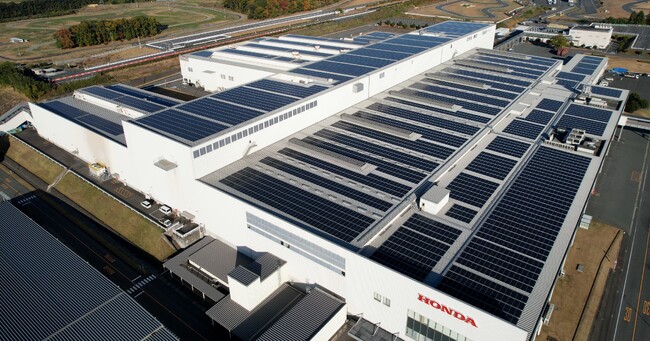 Hondaの熊本製作所および細江船外機工場（静岡県）における太陽光発電設備とリチウムイオン蓄電池の導入について【TGES】