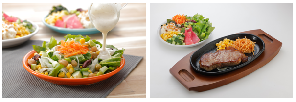 ＼ステーキ宮のサラダバーがリニューアル／フレッシュ野菜は「国産」にこだわりました！