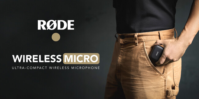 【RODE（ロード）新商品】音声収録をもっと手軽に！より良い音で！スマートフォン向け超小型ワイヤレスマイク「ワイヤレス マイクロ」が登場