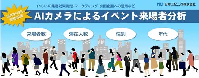 【簡単設置】AIカメラによる屋外イベントの来場者分析を実施