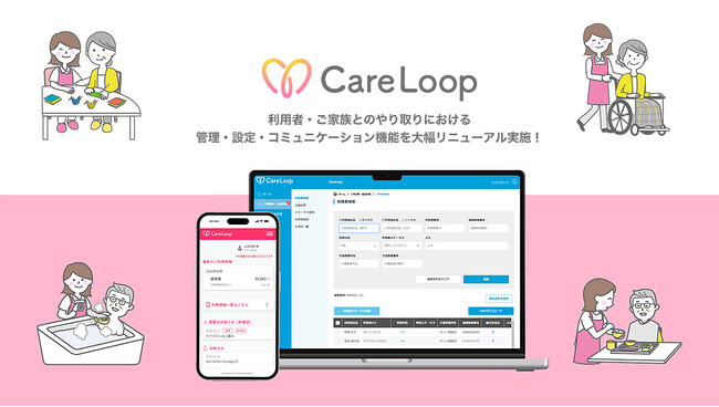 介護事業専門のCDP「CareLoop」要望の多かった機能を追加し、大規模アップデートを実施