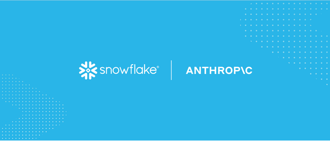 Snowflake、Anthropicとの協力によりClaudeモデルをAIデータクラウドに直接導入