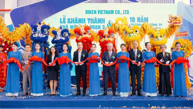 RIKEN VIETNAM CO., LTD. 設立10周年記念式典開催並びにコンパウンド生産設備増強完了