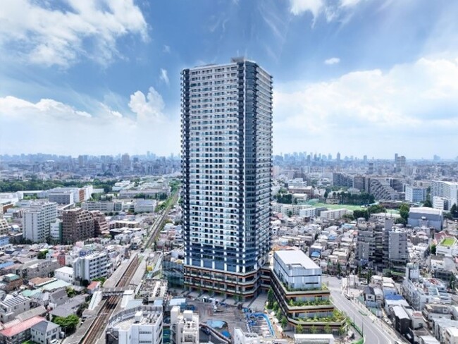 エリア最高層（※1） 39階建 十条駅前「住宅・商業・公益」一体複合施設 『J& TERRACE（ジェイトテラス）』新築分譲マンション『THE TOWER JUJO（ザ・タワー十条）』竣工