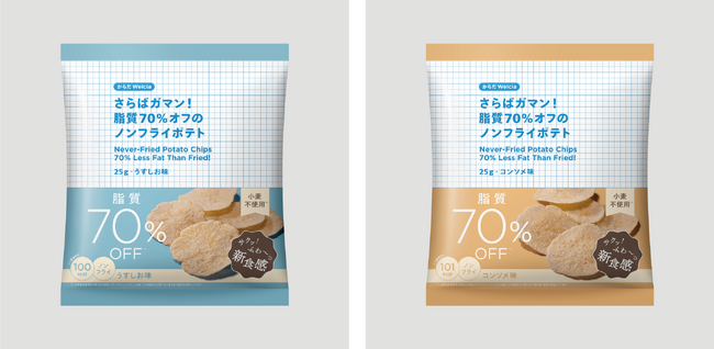 サクサクふわふわ食感！お客さまの声から生まれた「さらばガマン！脂質70％オフのノンフライポテト」