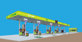 「PLANT GAS 坂井給油所」完成イメージ 「PLANT GAS 坂井給油所」完成イメージ