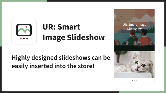 【海外向け】EC アプリ「UR: Smart Image Slideshow」を、株式会社 UnReact がリリース