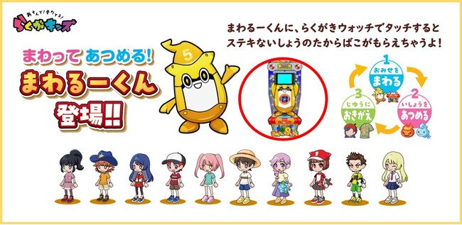 「らくがキッズ」まわってあつめる！「まわるーくん」が新登場！12月1日（日）より、期間限定のクリスマス衣装を配布