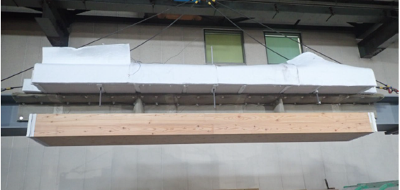 【開発】2時間耐火構造認定の木鋼ハイブリッド梁