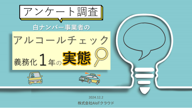 AIoTクラウド　【追跡調査】義務化から約１年、運用者の意識低下の懸念と企業のアルコールチェック管理・運用に課題