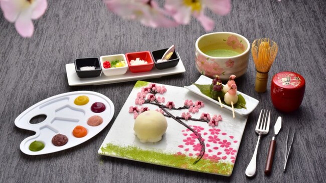 【箱根仙石原プリンスホテル】洋食シェフとパティシエが考案 洋風大福をキャンバスにご当地食材の「あんクリーム」などで「食べられるアート」を制作できる「春の食べられるアート体験～和フタヌーン～」を開催