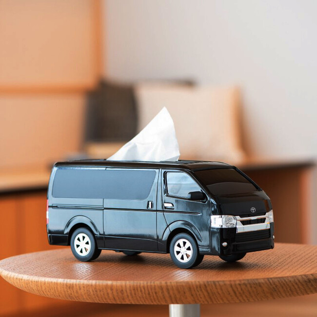 TOYOTAハイエース型ティッシュケース「ブラック」一般販売開始!