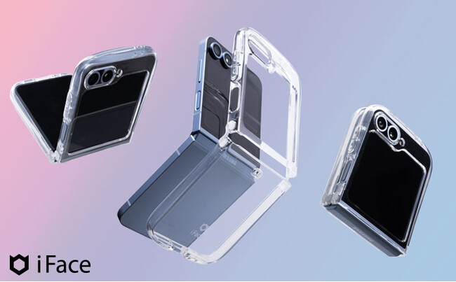 モバイルアクセサリーブランド「iFace（アイフェイス）」「iFace Look in Clear」シリーズからGalaxy Z Flip 6専用のオールクリアスマホケースが登場！