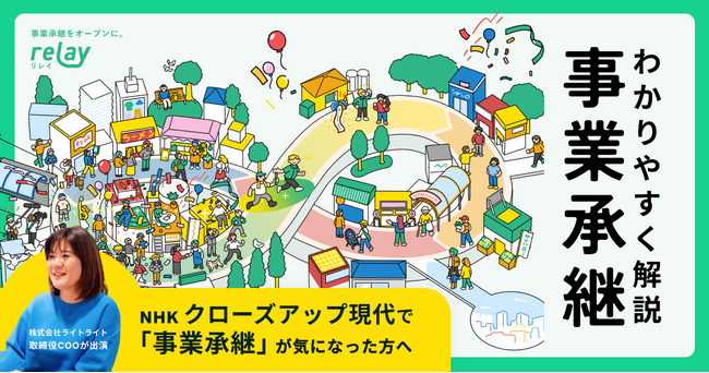 オープンネーム事業承継 relay（リレイ）、あなたの「したい！」を実現する“事業承継”をわかりやすく解説した特設ページをリリース！