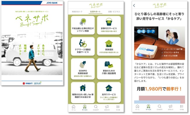 ひとり暮らし見守りサービス【かるケア】　ベネサポと連携