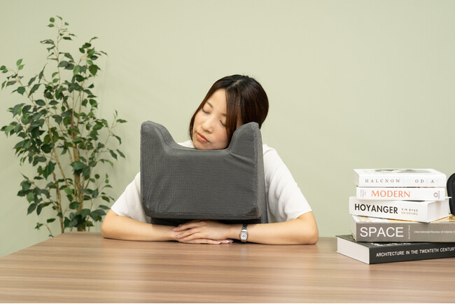 目覚めシャキッと！オフィスでの仮眠に最適な姿勢をサポート！人間工学に基づいたお昼寝抱き枕をMakuakeにて先行販売開始