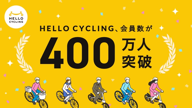 HELLO CYCLING 会員数が400万人を突破