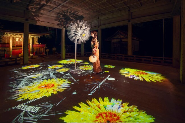 比叡山坂本・日吉大社で展示中の「DANDELION PROJECT」、川尻征司がサポート