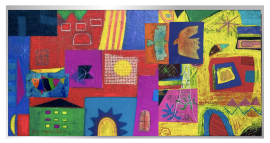 「太陽と羽ばたく港まち」原画 「太陽と羽ばたく港まち」原画