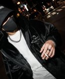 Dark Black Fur Blouson Jacket Dark Black Fur Blouson Jacket