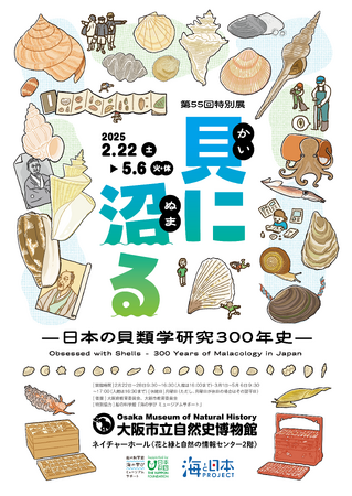 大阪市立自然史博物館　第55回特別展「貝に沼る -日本の貝類学研究300年史-」を開催します